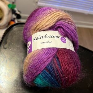 Kaleidoscope by Elegant Yarns Inc, multi color yarn 100% wool